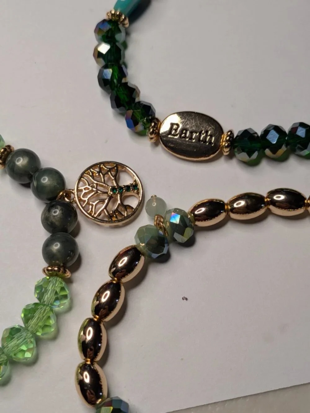 Avon Studio 1886 “Celestial Essence” Charm Bracelet Set – Green
